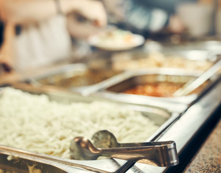 Selective,Focus,On,A,Variety,Of,Food,On,A,Metal